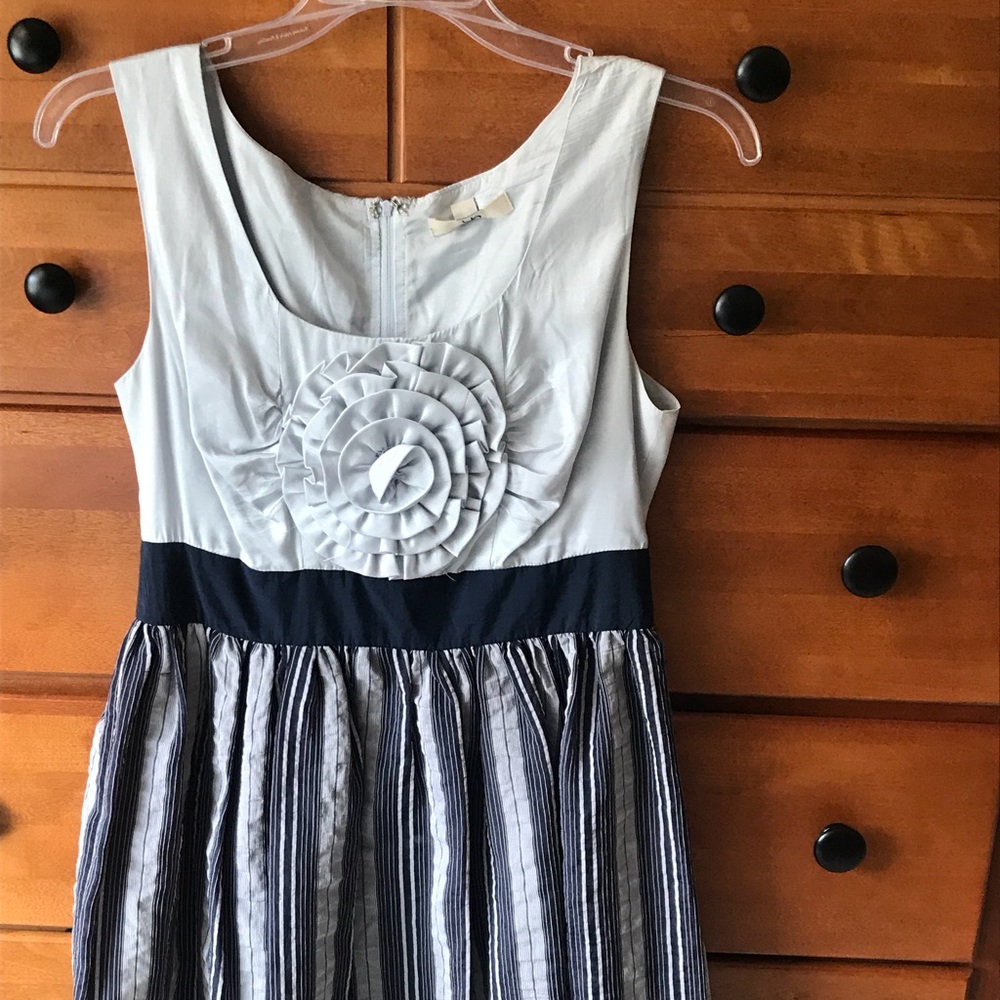 Ya silk blue dress